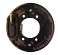 Brake Assembly. Includes backing plate, adjusting mechanism, brake shoes with retainers, springs, activating lever and dust cover. For Club Car G&E 1995-up, E-Z-GO G&E 1982-up and Yamaha G&E 1982-2006. Choose driver or passenger side