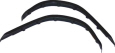 E-Z-GO Rear Only Fender Flares Black (5846-B22)