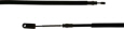 65" Driver Side Brake Cable, EZGO Shuttle 4&6 Gas 2008-up (8350-B29)