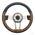 13" Aviator 2 WoodGrain Grip Steering Wheel(ACC-SW72-B61)